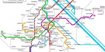 Dunaj metro zemljevid hauptbahnhof