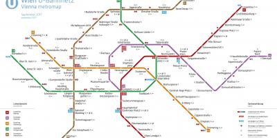 Zemljevid Dunaja metro aplikacije