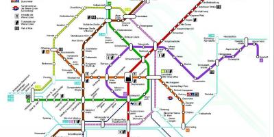 Dunaj metro postaje zemljevid