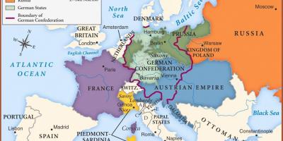Zemljevid Dunaja v evropi