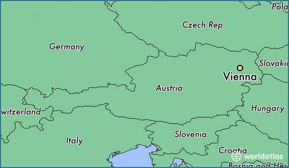 Dunaj na zemljevidu