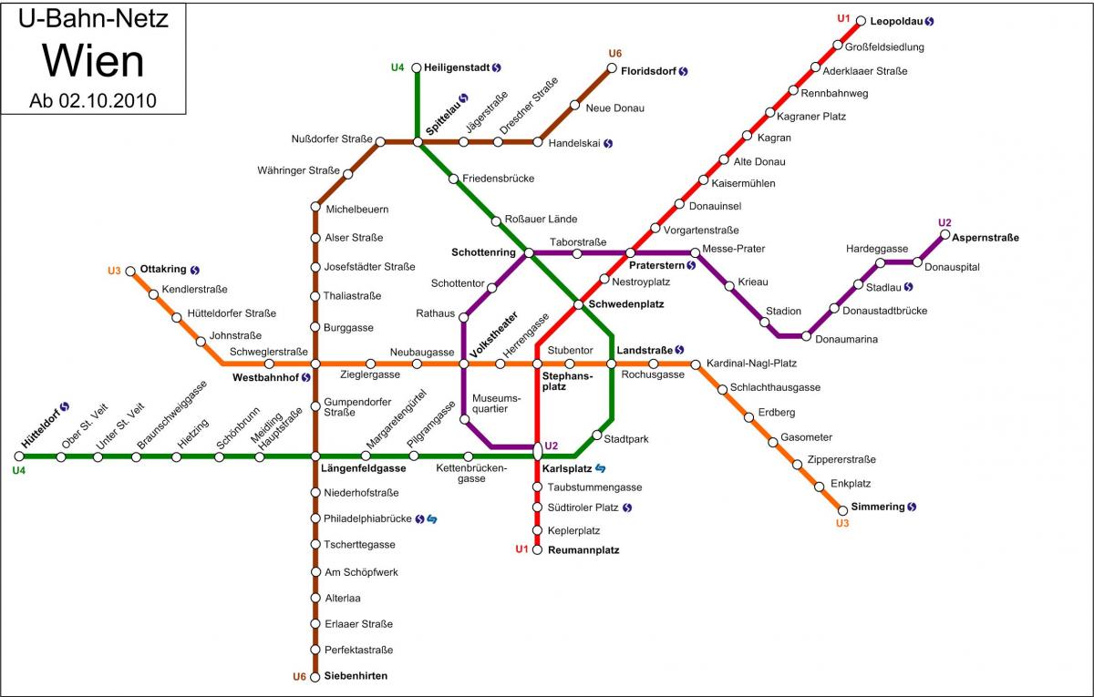 tramvaj d Dunaju zemljevid