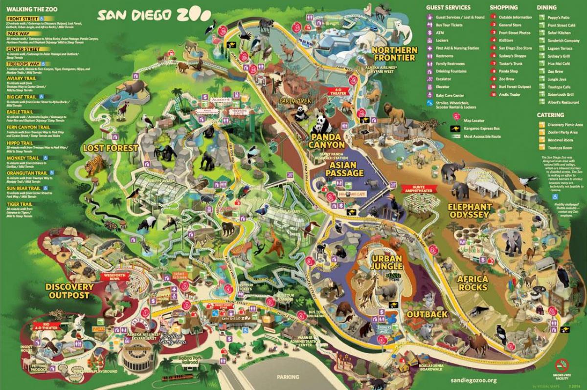 Zemljevid Dunajski živalski vrt
