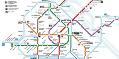 Wien zemljevid podzemne železnice